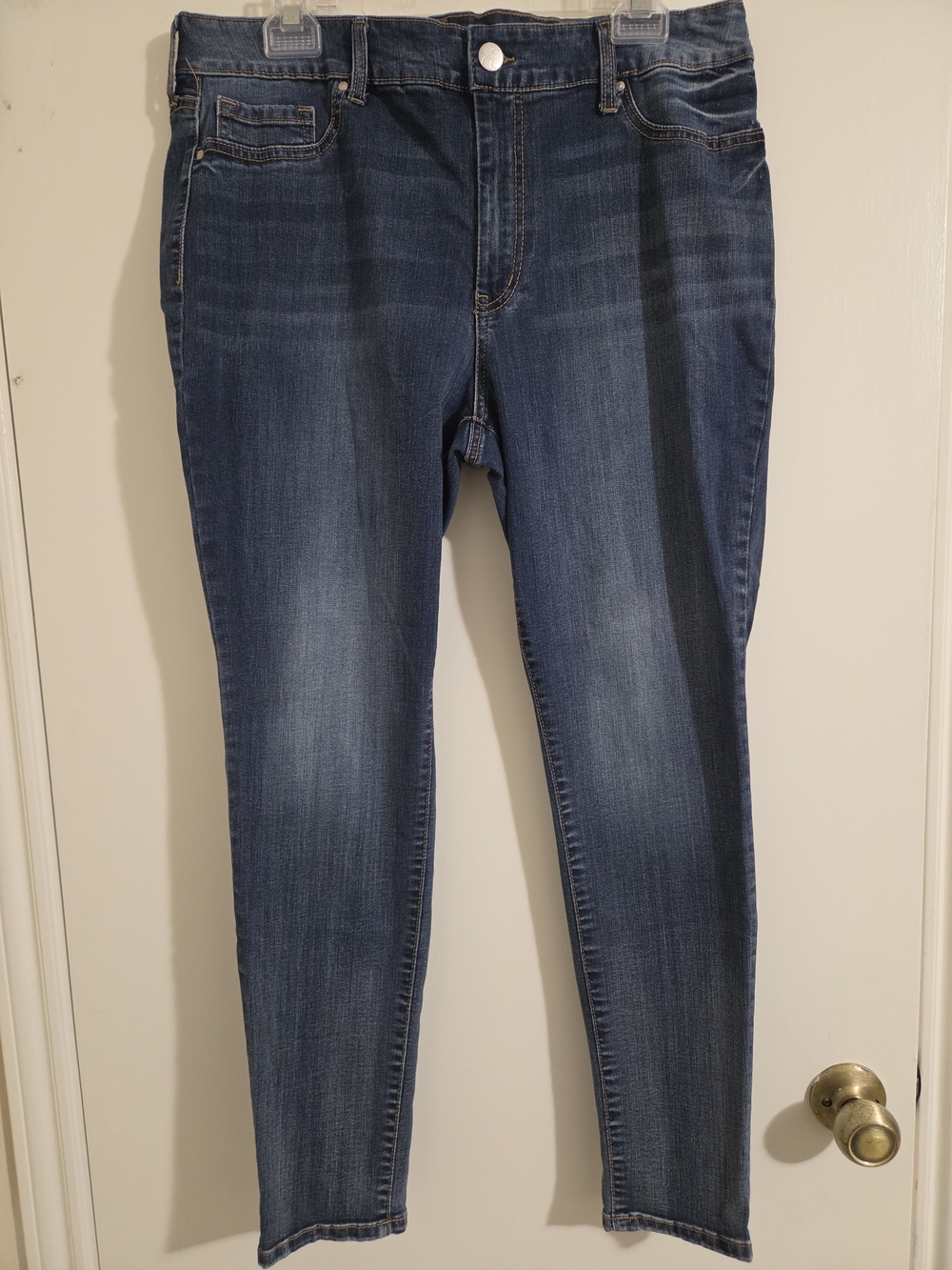 Jessica Simpson High Rise Skinny Jeans 16W Dark Wash Stretch Denim Plus Size